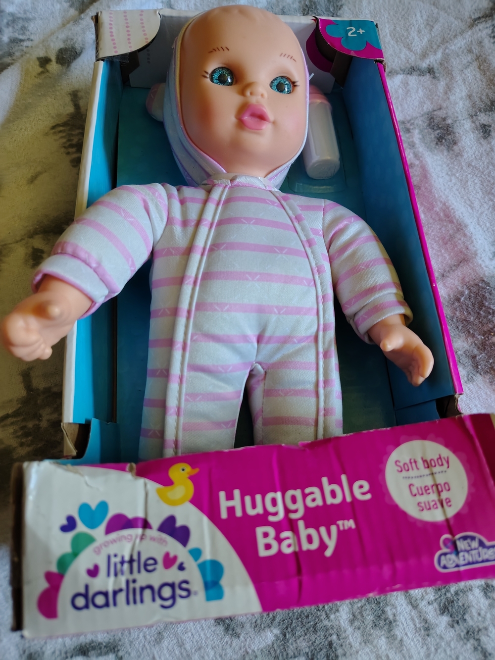 Huggable Baby Doll - Pink Striped